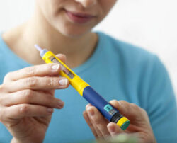 Guide to use a diabetes insulin pen