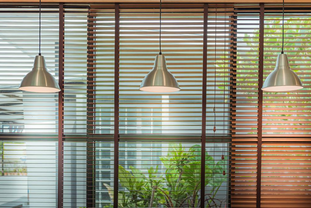 Pleated blinds for interior decoration purposes