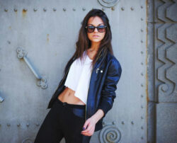 Popular looks with a collarless leather jacket