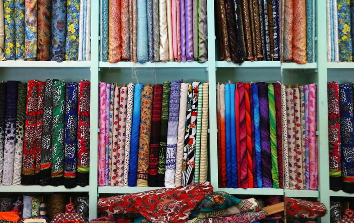 Different fabrics used to make outdoor cushions